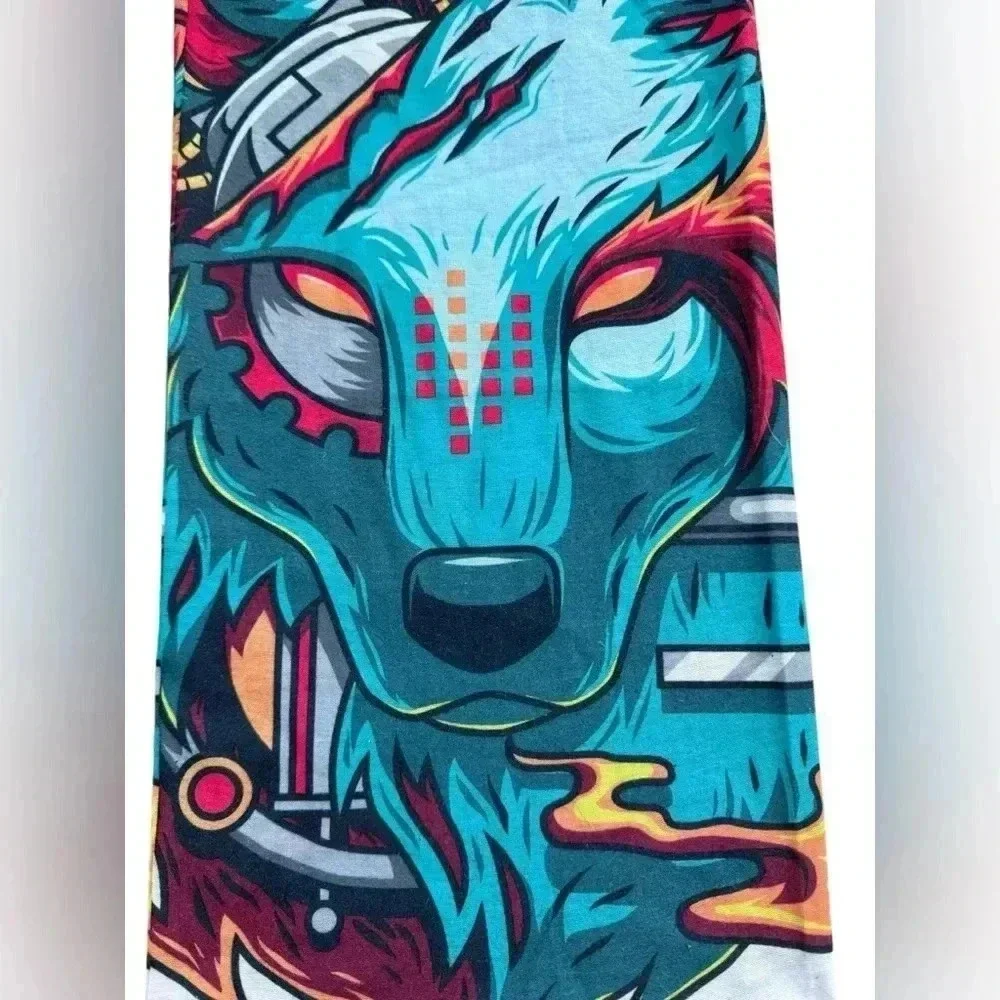 Wolf seamless bandana - festival dusk mask raves face mask